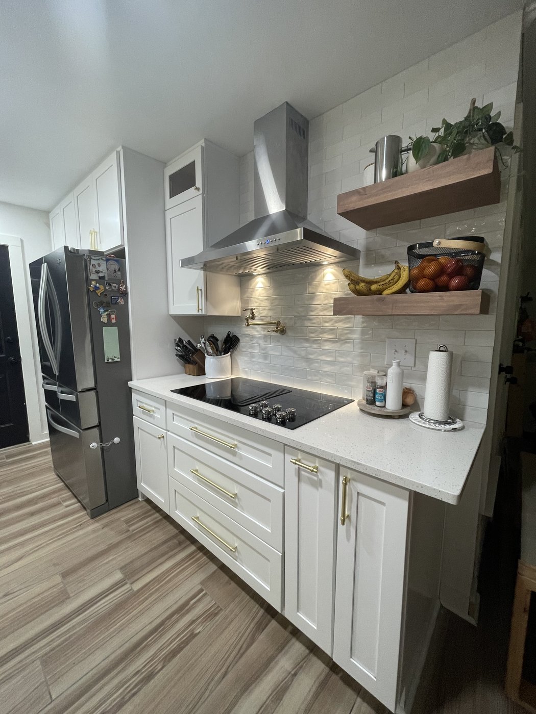 Hardwood floor installation